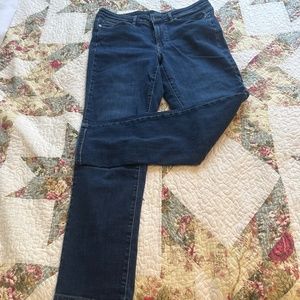 J Jill straight leg boyfriend jeans.